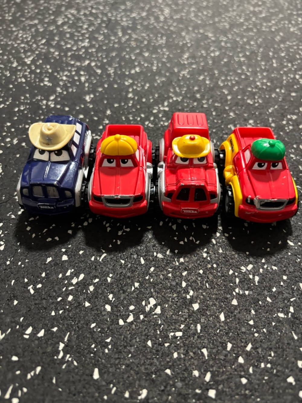 Maisto Tonka Lil' Chuck and Friends Trucks (Hasbro, Die-Cast) Lot of 4 Toys